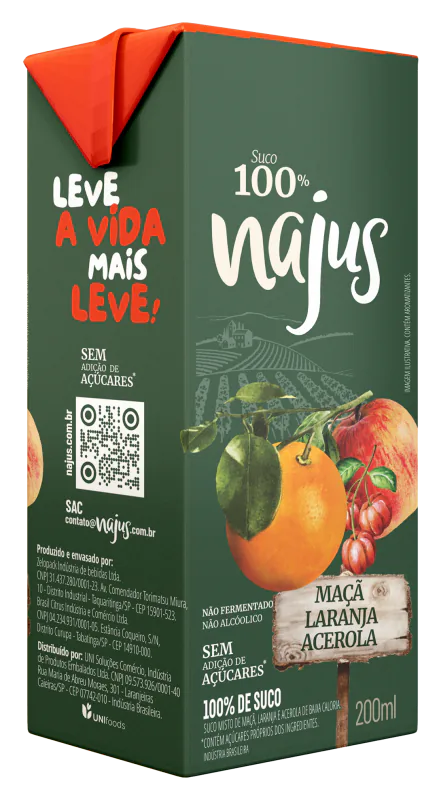 Suco Najus Maçã Laranja Acerola